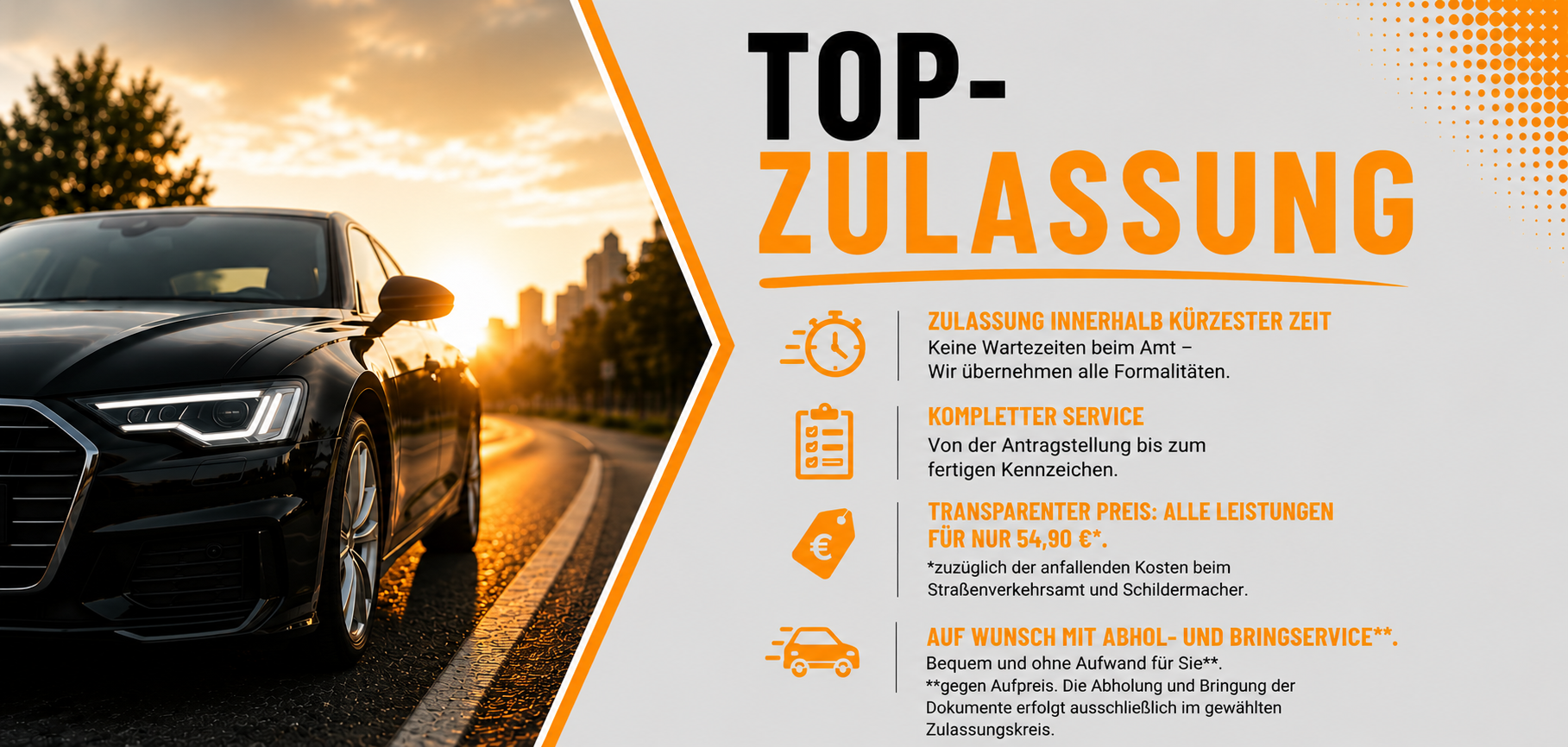 TOP-Zulassung – Schnell, zuverlässig und professionell